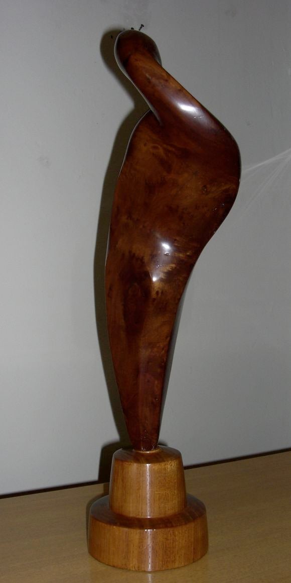 Exceptional Wood Sculpture by Joseph Alexander Goethe In Excellent Condition In Los Angeles, CA