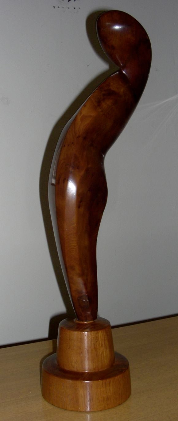 20th Century Exceptional Wood Sculpture by Joseph Alexander Goethe