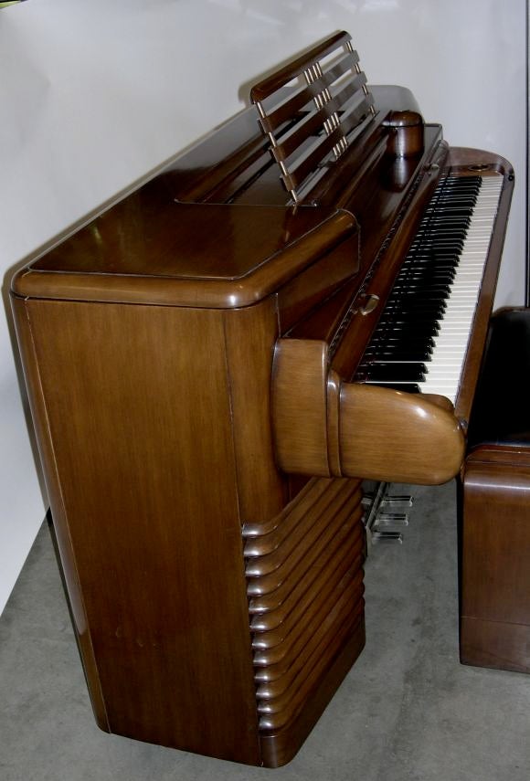 Electrically Amplified Piano 1939 Story and Clark by John Vassos