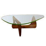 Rare Original 1948 Isamu Noguchi Coffee Table w/ Original Glass