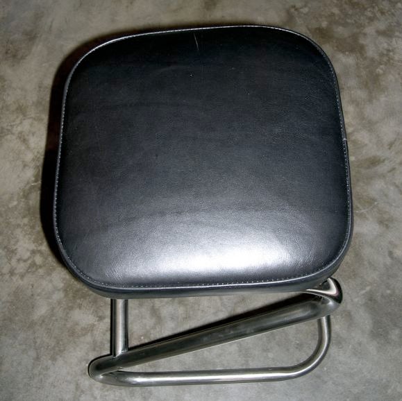 Set of 4 Chrome Bar or Counter Stools by Gilbert Rohde for Troy