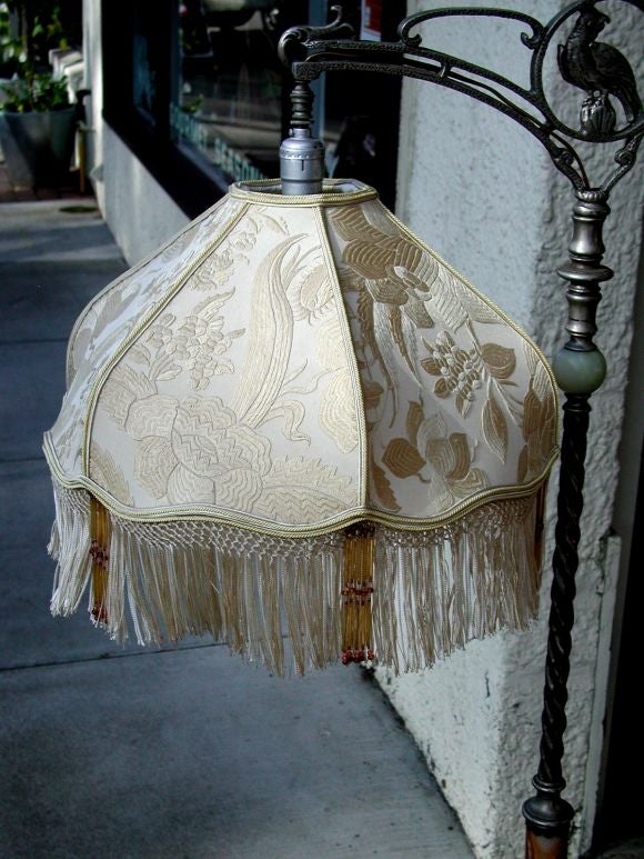 Beautiful standing lamp with shade