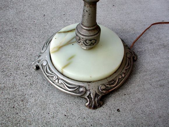 20th Century Beautiful standing lamp with shade For Sale