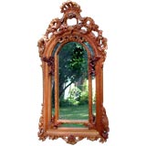 Beautifully Carved Indian Mirror
