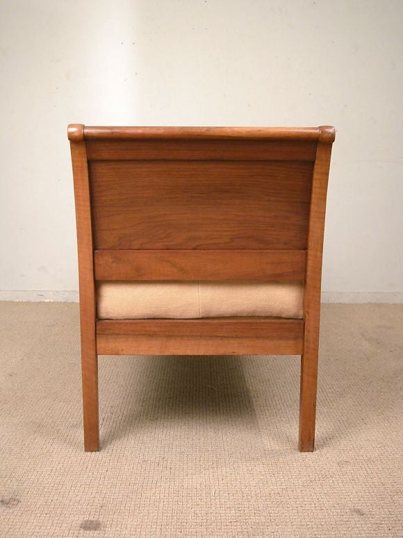 19th Century French Walnut Banquette