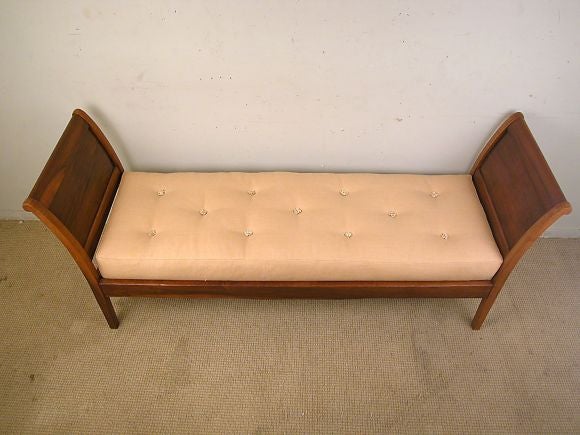 French Walnut Banquette 1