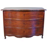 French Walnut Serpentine  Commode