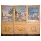 French Painted Screen
