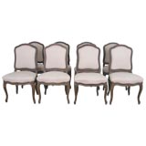 Eight Louis XV Style Chairs Eight Louis XV Style Chairs