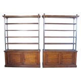 A Pair of French Oak Apothecary Etagere