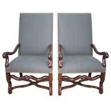 Pair of Louis XIII Fauteuil
