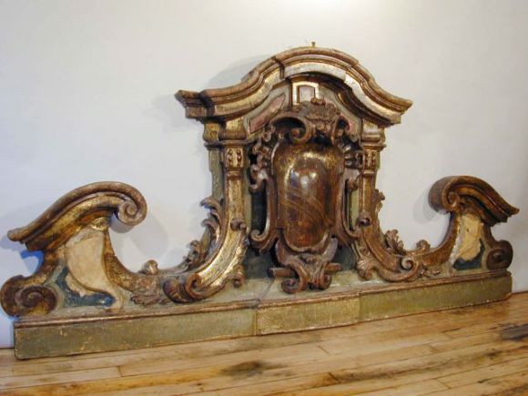 Baroque Armorial Overdoor