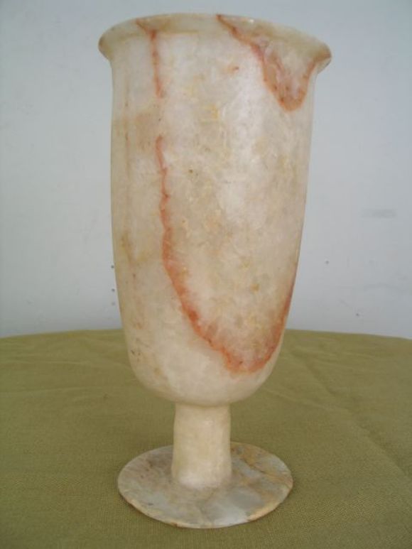 A Collection of Seven Egyptian Alabaster Cups, 20th Century