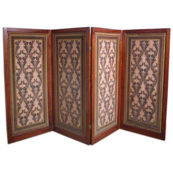 Directiore Walnut Folding Screen