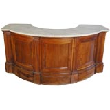 Antique Italian Walnut Pharmacy Counter