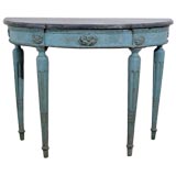 Console with Gray Marble Top
