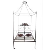 Antique Iron Bed with Canopy