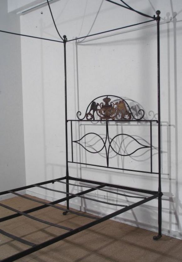 Iron Bed with Canopy