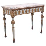 Italian Marble Top Console