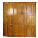 Italian Walnut Men's Dressing Wardrobe