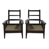 Pair of Mahogany Morris Chairs