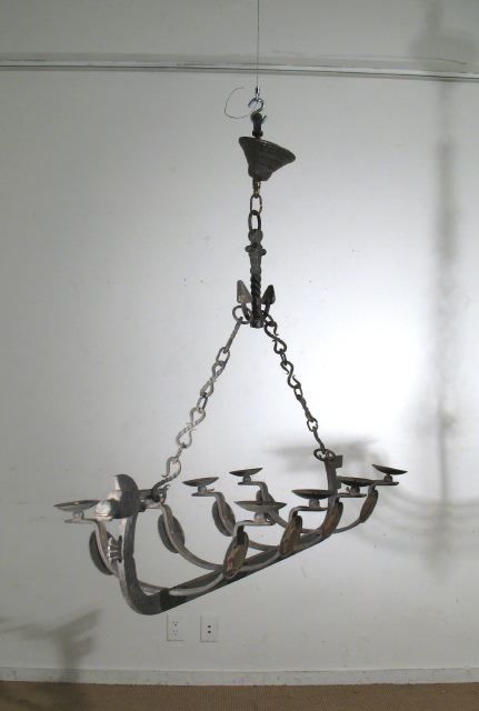French Iron Chandelier