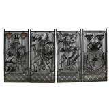 Wrought Iron Grilles Depicting Playing Cards
