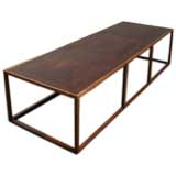 oak parquetry coffee table