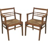 A Pair of Oak Rene Gabriel Arm Chairs