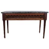 Carved Italian Olivewood Console