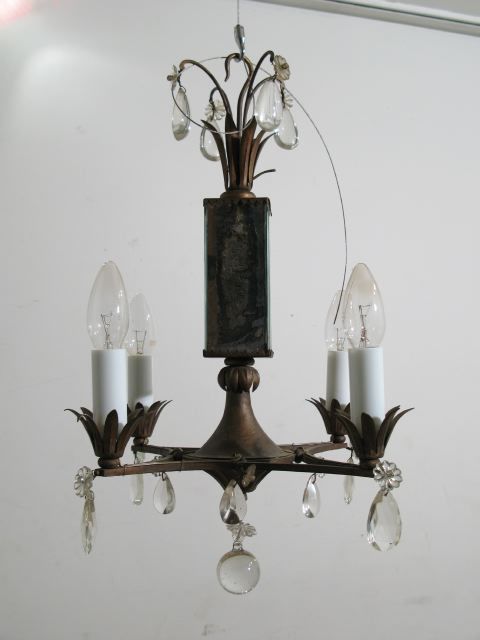 Maison Bagues Petite Tole Chandelier