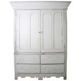 Antique An American Empire Painted Cupboard
