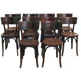 Used Set of Ten Classic Baumann Bistro Chairs