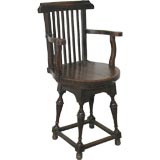 An Unusual Small Queen Anne Revival Style English Chair
