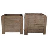 A Pair of Massive Sunbleached Grain Boxes A Pair of Massive Sunbleached Grain Boxes