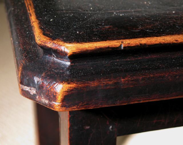 Pair of Ebonized Mahogany Egyptian Revival Style Hall Chairs 5