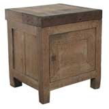 Vintage Sun Bleached Oak Wooden Cabinet