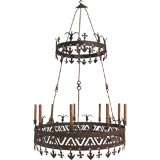 Medieval Style Iron Chandelier