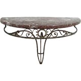 Marble and Iron Console