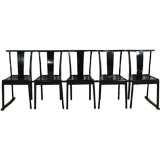 Ebonized Five Seat Bench