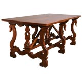 French 40's Oak Center Table