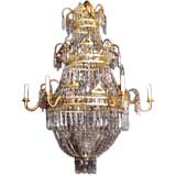 Antique A Crystal Chandelier