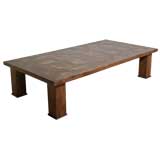 Antique French Oak Parquetry Coffee Table
