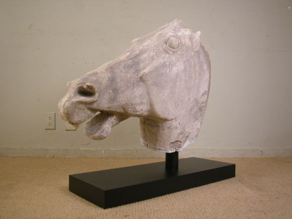 An Italian Plaster Horse Head 