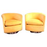 SWIVEL CHAIRS     Milo Baughman