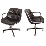 Vintage Pair of Charles Pollack Desk Chairs