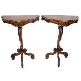 Pair Venetian Style Consoles