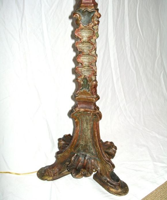 19th C. Venetian Rococco Lamp 4