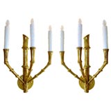 Pair French Brass Sconces(lrg)