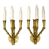 Pair French Brass Sconces(sml)